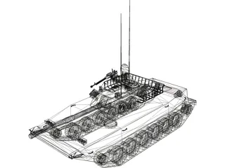 WZ-213 Type 99 Dragon Lance Modern Chinese Tank 3D Model preview