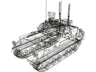 M2A3 Bradley with ERA 3D Model preview