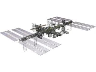 International Space Station (2011) 3D Model preview