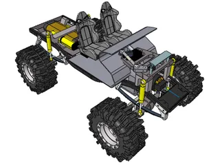 Tamiya Mountain Rider RC Truck 3D Model preview