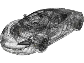 McLaren 570S 3D Model preview