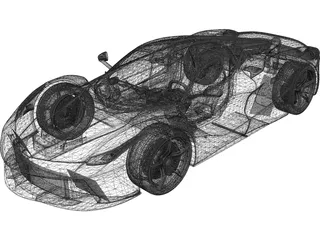 Ferrari LaFerrari 3D Model preview