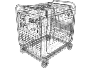 Portable Generator 3D Model preview