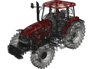 Tractor Case MXM 190 3D Model preview