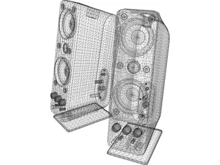 Creative Gigaworks T40 Speakers 3D Model preview