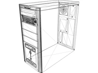 Coolermaster PC 3D Model preview
