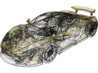 McLaren P1 (2014) 3D Model preview