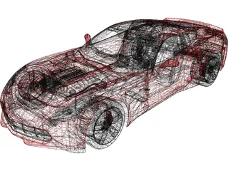 Chevrolet Corvette Stingray C7 (2014) 3D Model preview