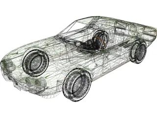 Alfa Romeo Montreal 3D Model preview