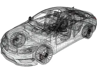 Mercedes-Benz CLA45 AMG (2014) 3D Model preview