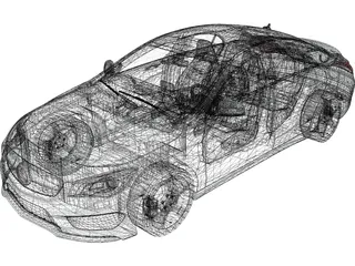Mercedes-Benz CLA-Class (2014) 3D Model preview