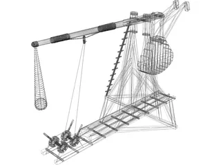 Trebuchet 3D Model preview
