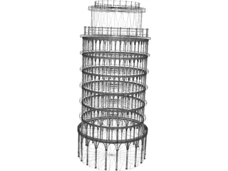 Pisa Tower 3D Model preview