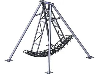 Amusement Park Ship 3D Model preview