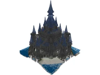 Zelda Castle 3D Model preview