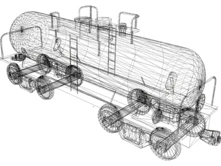 Fuel Tanker 3D Model preview