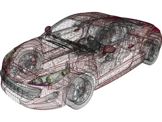 Peugeot 307 RCZ 3D Model preview