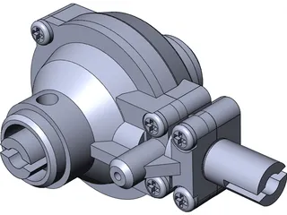 RC Car Differential 3D Model preview