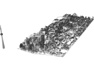 Toronto City Block 3D Model preview
