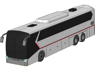 King Long Bus 3D Model preview