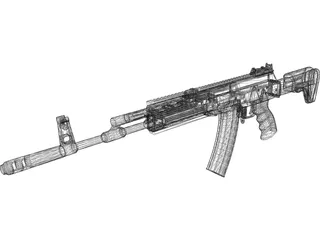 AK-12 3D Model preview