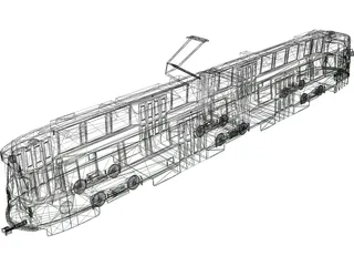 Streetcar 3D Model preview