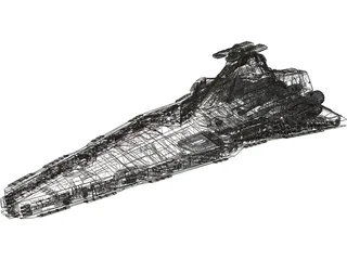 Venator Class Star Destroyer 3D Model preview