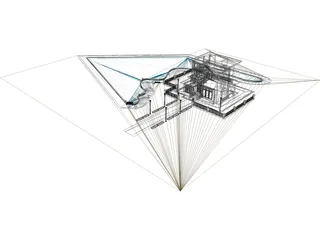 Villa with Lake View 3D Model preview