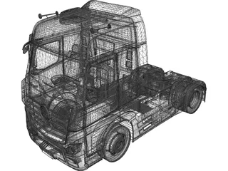 Mercedes-Benz Actros (2012) 3D Model preview