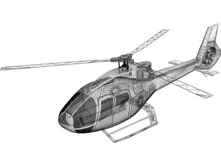 Eurocopter EC-120B Colibri 3D Model preview