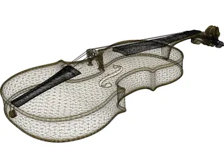 Violin 3D Model preview