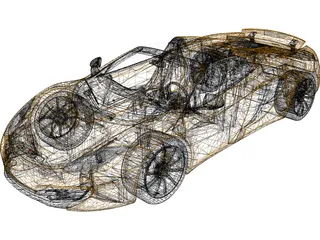 McLaren MP4-12C Spider (2013) 3D Model preview