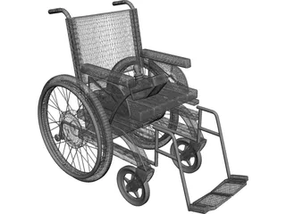 Wheelchair Electro 3D Model preview