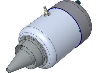 KJ-66 Jet engine 3D Model preview