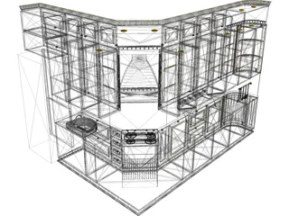 Kitchen 3D Model preview
