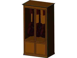 Guitar Cabinet 3D Model preview
