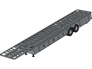 Truck Semitrailer 3D Model preview