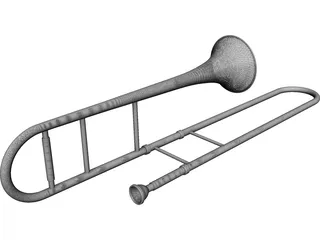 Trombone 3D Model preview