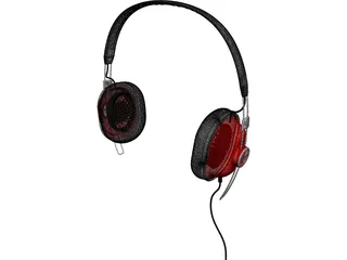Panasonic Headphones RP-HTX7E 3D Model preview