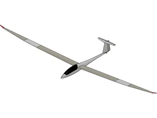 Nimbus 4D Glider 3D Model preview
