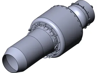 Jet Turbine for Light Aircraft 3D Model preview