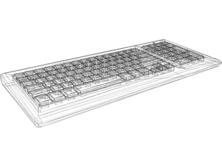 Computer Keyboard 3D Model preview