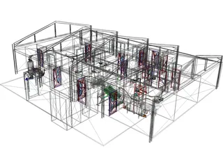 Slaughter House for Chickens 3D Model preview