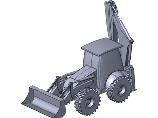 Excavator 3D Model preview