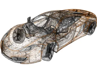 McLaren MP4-12C (2012) 3D Model preview