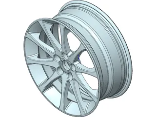 Roda Aro 17 3D Model preview