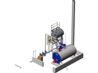 Boiler House Layout 3D Model preview