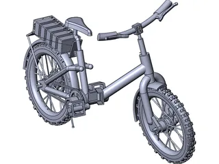 Bicycle Folding 3D Model preview