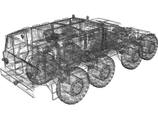 MAZ-537 3D Model preview
