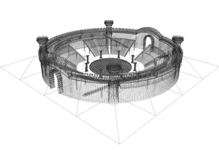 Arena Medieval 3D Model preview